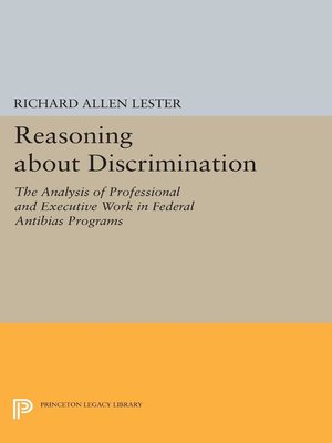 cover image of Reasoning about Discrimination